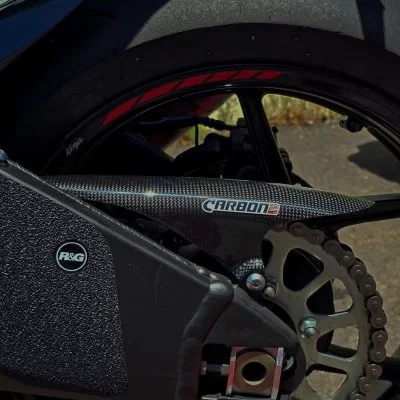 KAWASAKI ZX6R Carbon Fiber Chain Cover