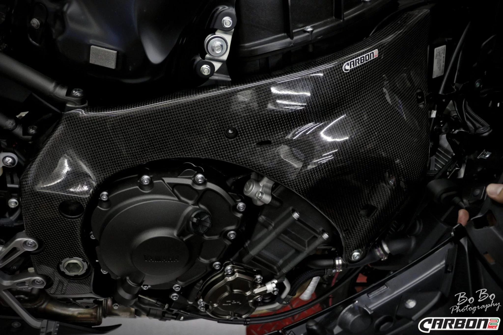 Cubierta De Ventilación De Fibra De Carbono Para Yamaha FZ-10 / MT-10 (2016-2021) - 2 Piezas Brillantes