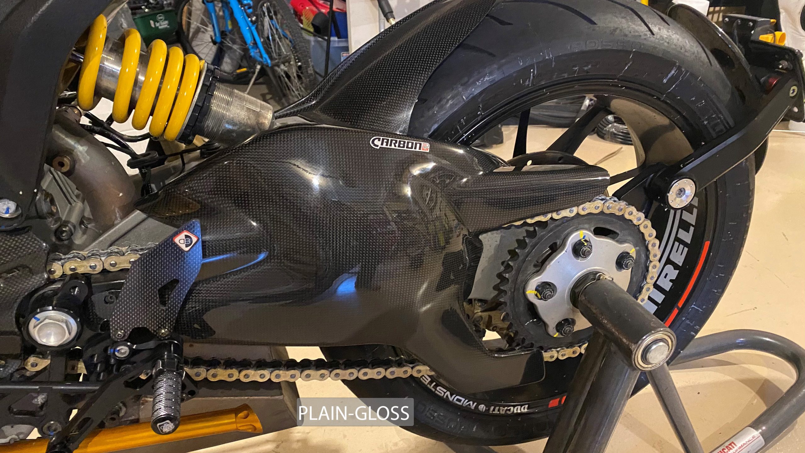 thumbnail image 2 of Bestem 100% Carbon Fiber Swing Arm Cover For Ducati 748 / 916 / 996 / 998 – Gloss Finish 2 of 4