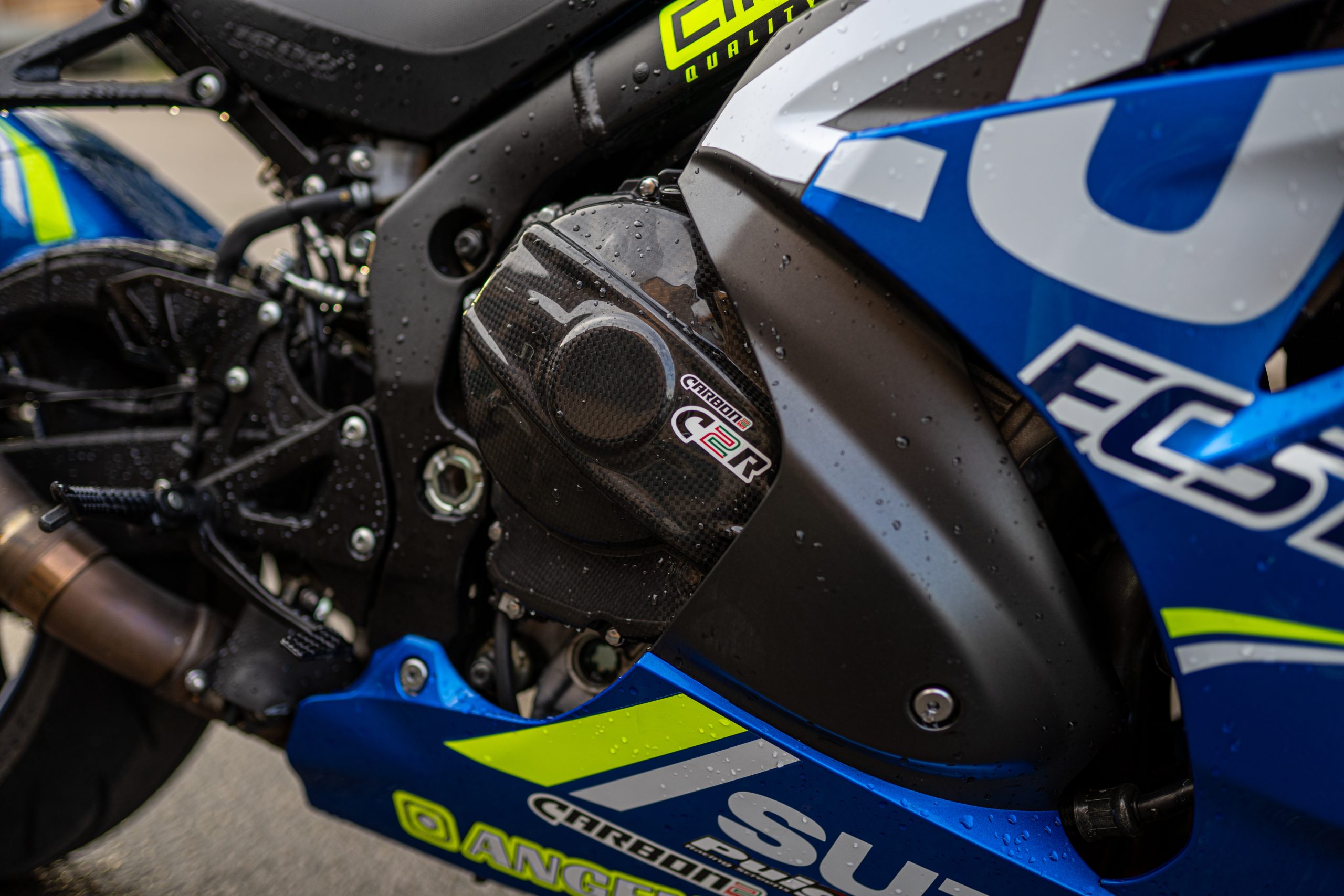 Câble D'Accélérateur Pour Suzuki GSXR 1000 2017-2024 ABS - 2 Câbles (Entrée/Sortie) - Acier Inox - Jaune